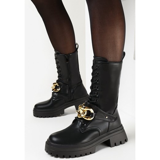 Workery damskie Born2be na platformie na zamek 