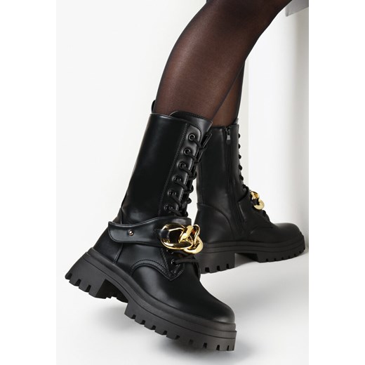 Workery damskie Born2be casual czarne 