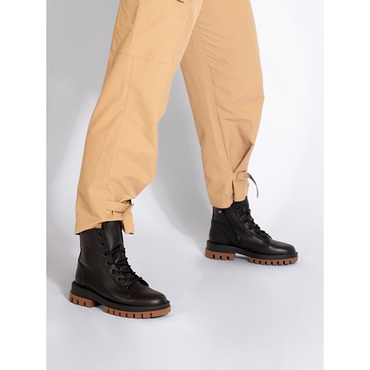 Czarne botki Kari, Kampa - polska produkcja, KK0010-02, Trapery i workery, Kampa 38 Konopka Shoes
