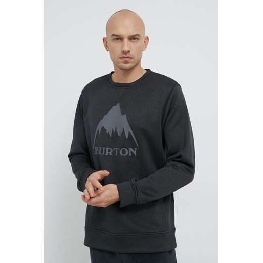 Burton Bluza męska kolor szary z nadrukiem ze sklepu ANSWEAR.com w kategorii Bluzy męskie - zdjęcie 163436120