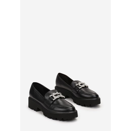 Mokasyny Born2be z tworzywa sztucznego płaskie casual bez zapięcia