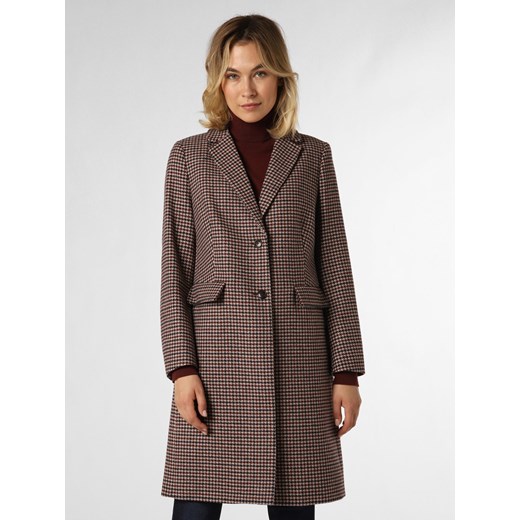 Tommy Hilfiger Damski płaszcz wełniany Kobiety Wełna beżowy wzorzysty ze sklepu vangraaf w kategorii Płaszcze damskie - zdjęcie 163453563