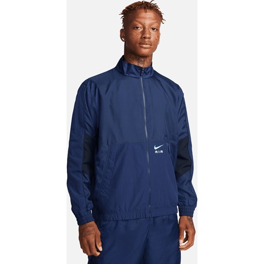 Męska bluza dresowa z tkaniny Nike Air - Niebieski ze sklepu Nike poland w kategorii Bluzy męskie - zdjęcie 163460021