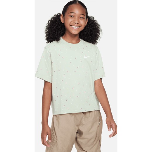 T-shirt dla dużych dzieci (dziewcząt) Nike Sportswear - Zieleń Nike XL Nike poland