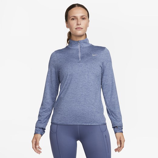 Damska koszulka do biegania z zamkiem 1/4 i ochroną przed promieniowaniem UV Nike L (EU 44-46) Nike poland