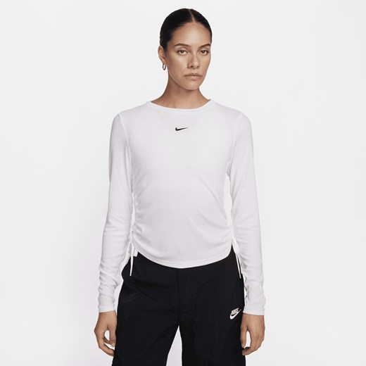 Damska prążkowana koszulka o średniej długości z długim rękawem Nike Sportswear Nike M (EU 40-42) Nike poland