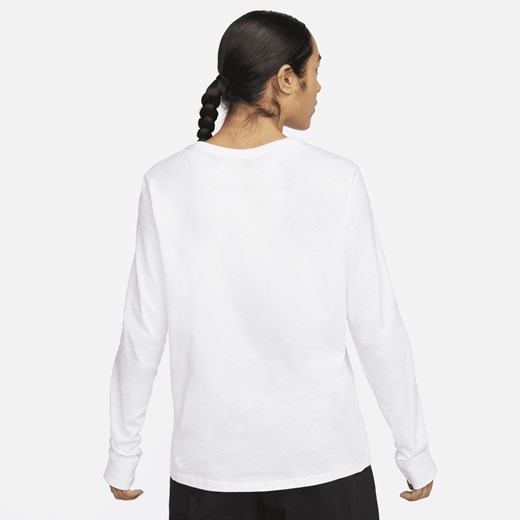 Damski T-shirt z długim rękawem Nike Sportswear Premium Essentials - Biel Nike XS Nike poland