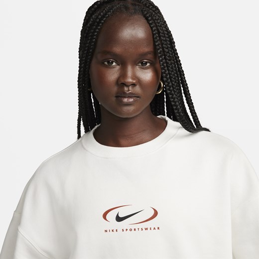 Damska bluza dresowa z półokrągłym dekoltem o kroju oversize Nike Sportswear Nike XS Nike poland