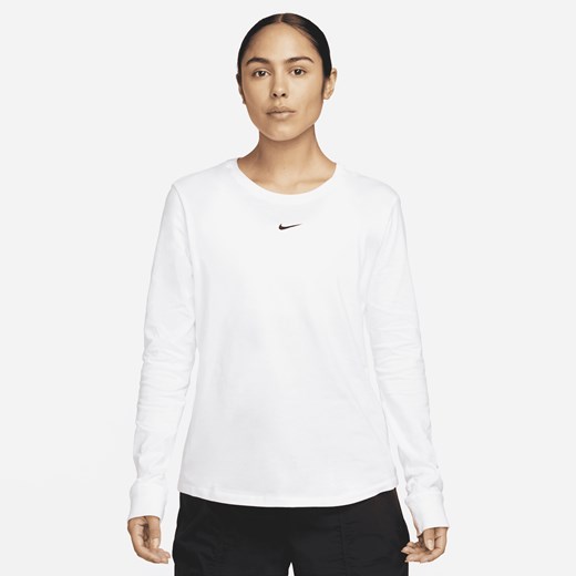 Damski T-shirt z długim rękawem Nike Sportswear Premium Essentials - Biel Nike XL Nike poland