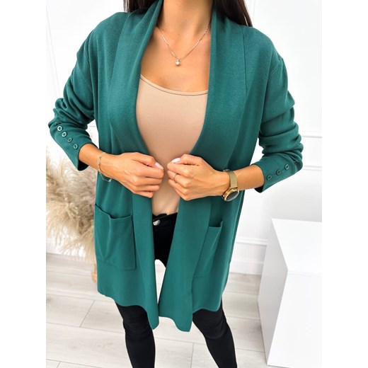 Sweter damski Modnakiecka.pl na jesień z dekoltem w serek casual