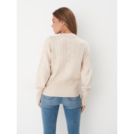 Sweter damski Mohito z okrągłym dekoltem 