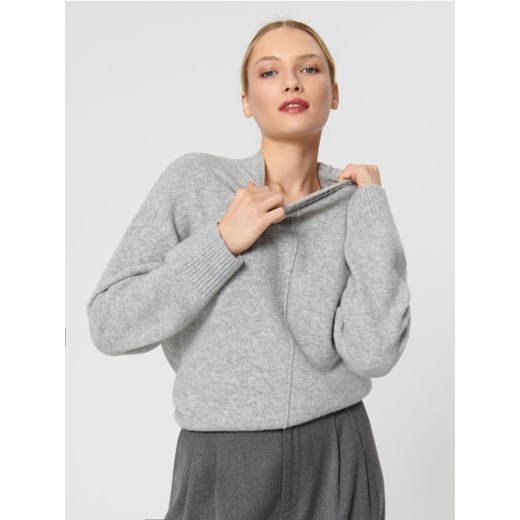Sinsay - Sweter ze stójką - szary ze sklepu Sinsay w kategorii Swetry damskie - zdjęcie 163468224