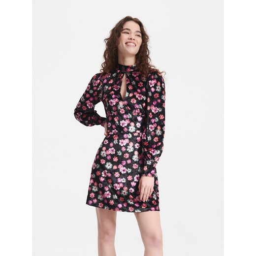 Reserved - Wzorzysta sukienka - czarny Reserved S okazyjna cena Reserved