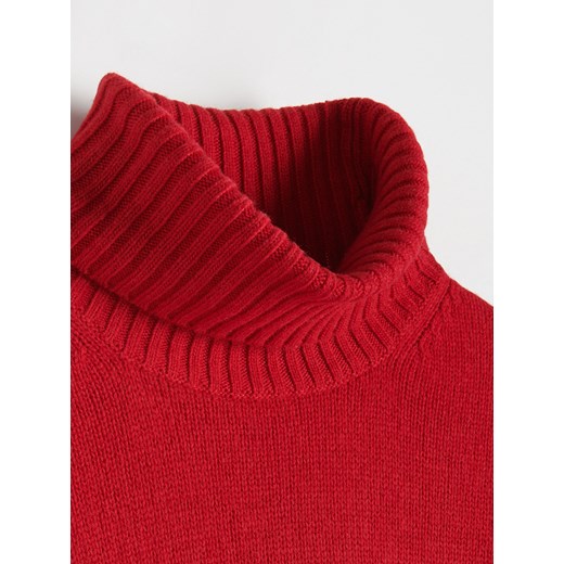 Reserved - Sweter z wełną - czerwony Reserved M Reserved