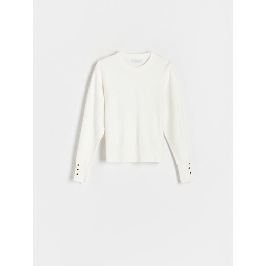 Reserved - Sweter z wiskozą - złamana biel Reserved M Reserved