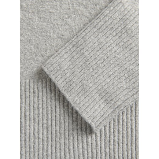 Reserved - Sweter z golfem - jasnoszary Reserved L Reserved
