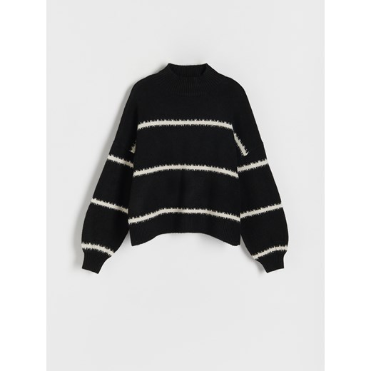 Reserved - Sweter w paski - czarny Reserved S Reserved