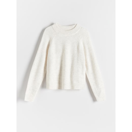 Reserved - Gładki sweter - złamana biel Reserved M Reserved
