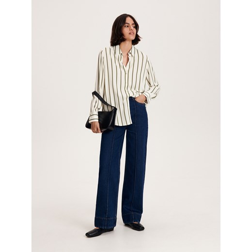 Reserved - Koszula w paski - zielony ze sklepu Reserved w kategorii Koszule damskie - zdjęcie 163485194