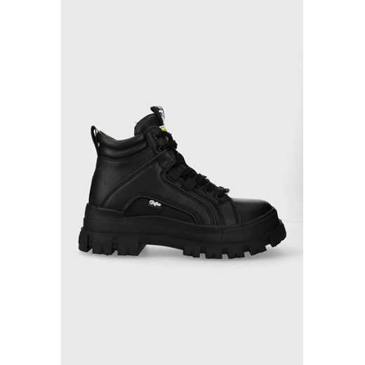Buffalo sneakersy Aspha Nc Mid kolor czarny 1400001 ze sklepu ANSWEAR.com w kategorii Buty sportowe męskie - zdjęcie 163493683
