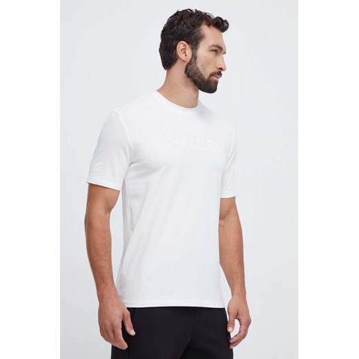 Guess t-shirt ALPHY męski kolor szary z aplikacją Z2YI11 J1314 ze sklepu ANSWEAR.com w kategorii T-shirty męskie - zdjęcie 163494161
