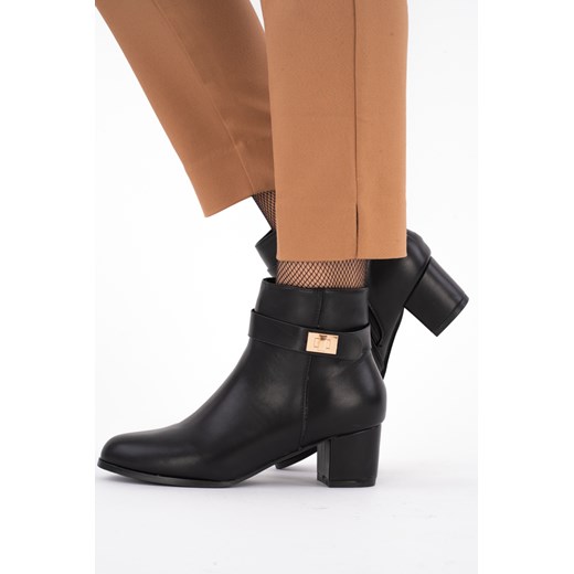 Sklep-szpilka24 botki na zamek eleganckie