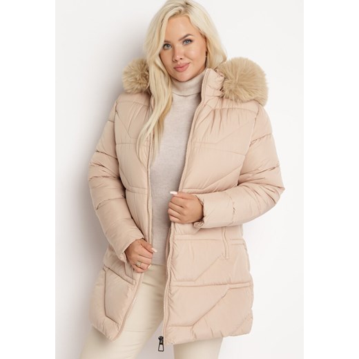 Kurtka damska Born2be jesienna z kapturem 