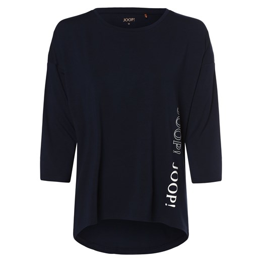 JOOP! Damska koszulka od piżamy Kobiety wiskoza granatowy jednolity ze sklepu vangraaf w kategorii Piżamy damskie - zdjęcie 163504751