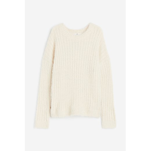 H & M - Puszysty sweter - Beżowy H & M 146/152 (10-12Y) H&M