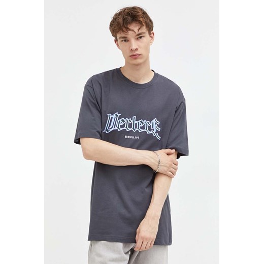 Vertere Berlin t-shirt bawełniany kolor szary wzorzysty Vertere Berlin M ANSWEAR.com