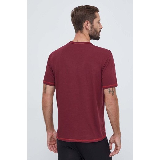 Calvin Klein Underwear t-shirt lounge kolor bordowy z nadrukiem Calvin Klein Underwear M ANSWEAR.com
