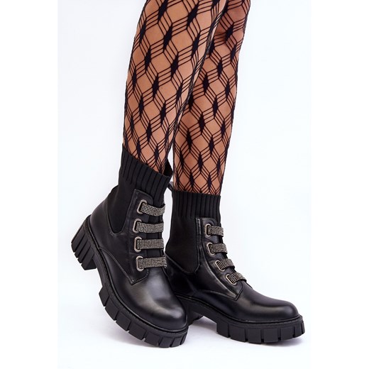 Botki Workery Z Elastyczną Cholewką Czarne Kasseis 41 ButyModne.pl