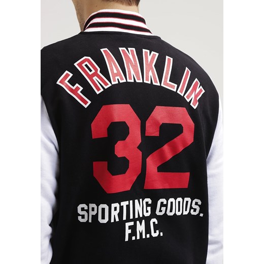 Franklin & Marshall Bluza rozpinana black zalando czarny długie
