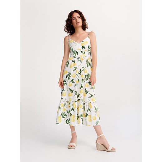 Reserved - Wzorzysta sukienka maxi - wielobarwny ze sklepu Reserved w kategorii Sukienki - zdjęcie 163525852