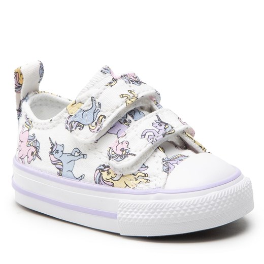 Trampki Converse Ctas 2V Ox A01675C White/Moonstone Violet Converse 18 eobuwie.pl