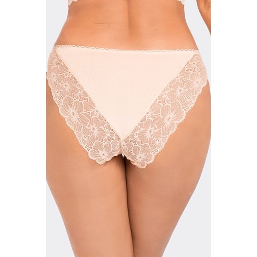 Klasyczne beżowe figi z wysokim stanem BBL 191, Kolor beżowy, Rozmiar S, Babell ze sklepu Intymna w kategorii Majtki damskie - zdjęcie 163539201