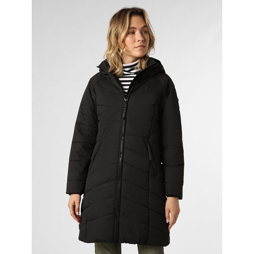 Ragwear Damski płaszcz pikowany Kobiety czarny jednolity ze sklepu vangraaf w kategorii Kurtki damskie - zdjęcie 163543272