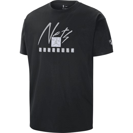T-shirt męski Jordan NBA Max90 Brooklyn Nets Courtside Statement Edition - Czerń ze sklepu Nike poland w kategorii T-shirty męskie - zdjęcie 163547912