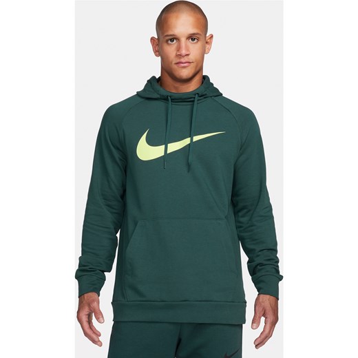 Męska bluza z kapturem i nadrukiem do fitnessu Nike Dry Graphic - Zieleń ze sklepu Nike poland w kategorii Bluzy męskie - zdjęcie 163547933