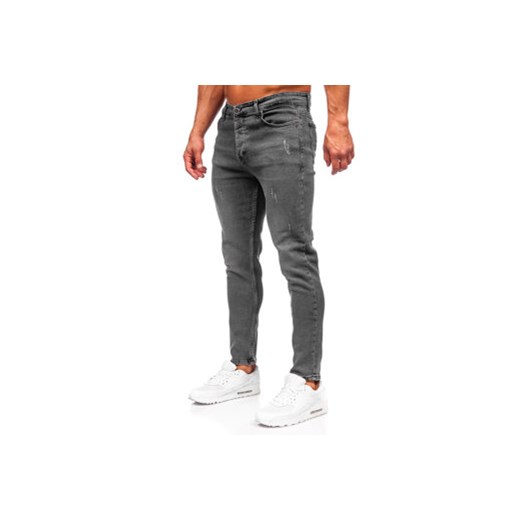 Grafitowe spodnie jeansowe męskie regular fit Denley 6073 31/M okazyjna cena Denley