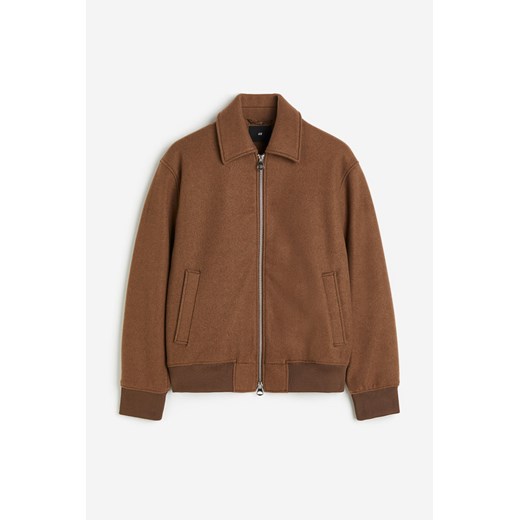 H & M - Kurtka z domieszką wełny Regular Fit - Beżowy H & M L H&M