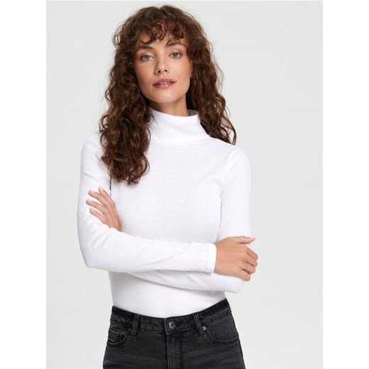 Sinsay - Koszulka z golfem - biały ze sklepu Sinsay w kategorii Bluzki damskie - zdjęcie 163554501
