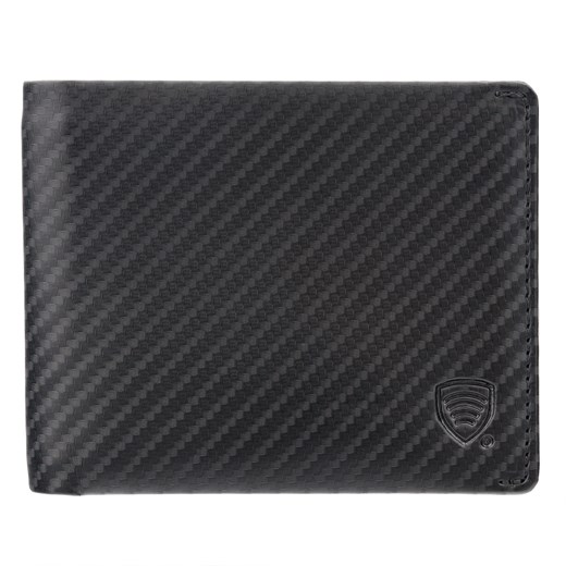 Cienki portfel męski skórzany typu SLIM (czarny, carbon) ze sklepu Koruma ID Protection w kategorii Portfele męskie - zdjęcie 163558612