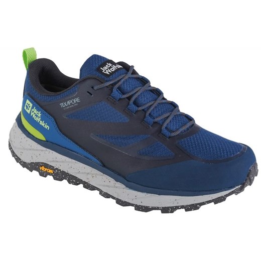 Buty Jack Wolfskin Terraventure Texapore Low M 4051621-1274 niebieskie ze sklepu ButyModne.pl w kategorii Buty sportowe męskie - zdjęcie 163559491