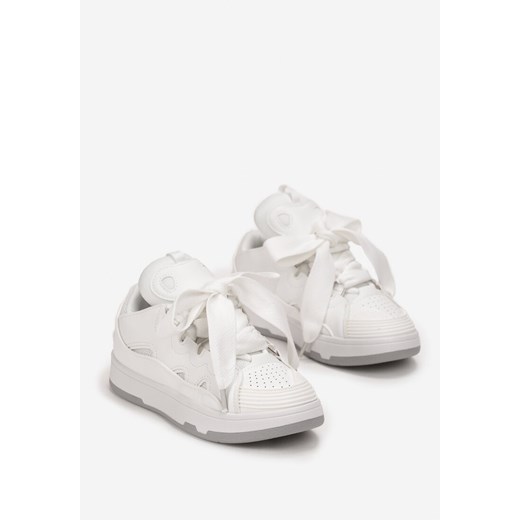 Białe buty sportowe damskie Born2be sneakersy na wiosnę