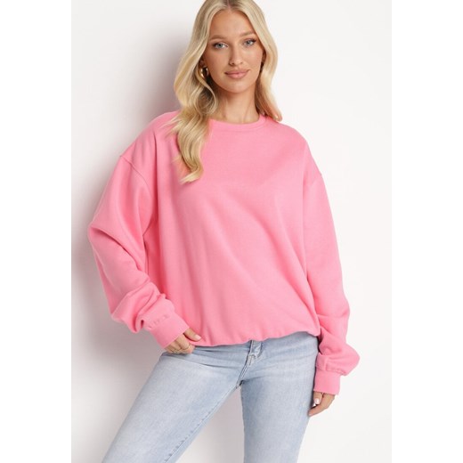Bluza damska Born2be krótka różowa casual
