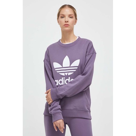 Fioletowa bluza damska Adidas Originals sportowa