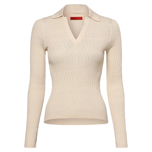 MAX&Co. Sweter damski Kobiety Bawełna piaskowy wypukły wzór tkaniny XL okazja vangraaf