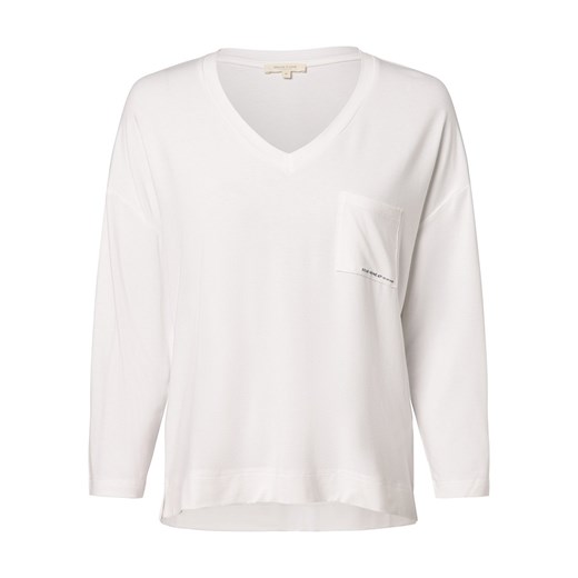 Marie Lund Damska koszulka od piżamy Kobiety Dżersej biały jednolity ze sklepu vangraaf w kategorii Piżamy damskie - zdjęcie 163574382