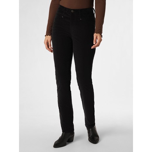 BRAX Spodnie Kobiety Bawełna czarny jednolity ze sklepu vangraaf w kategorii Spodnie damskie - zdjęcie 163574404